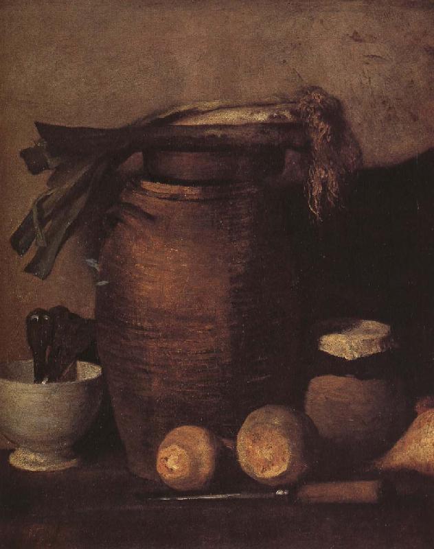Jean Francois Millet Still life with shallot oil painting picture
